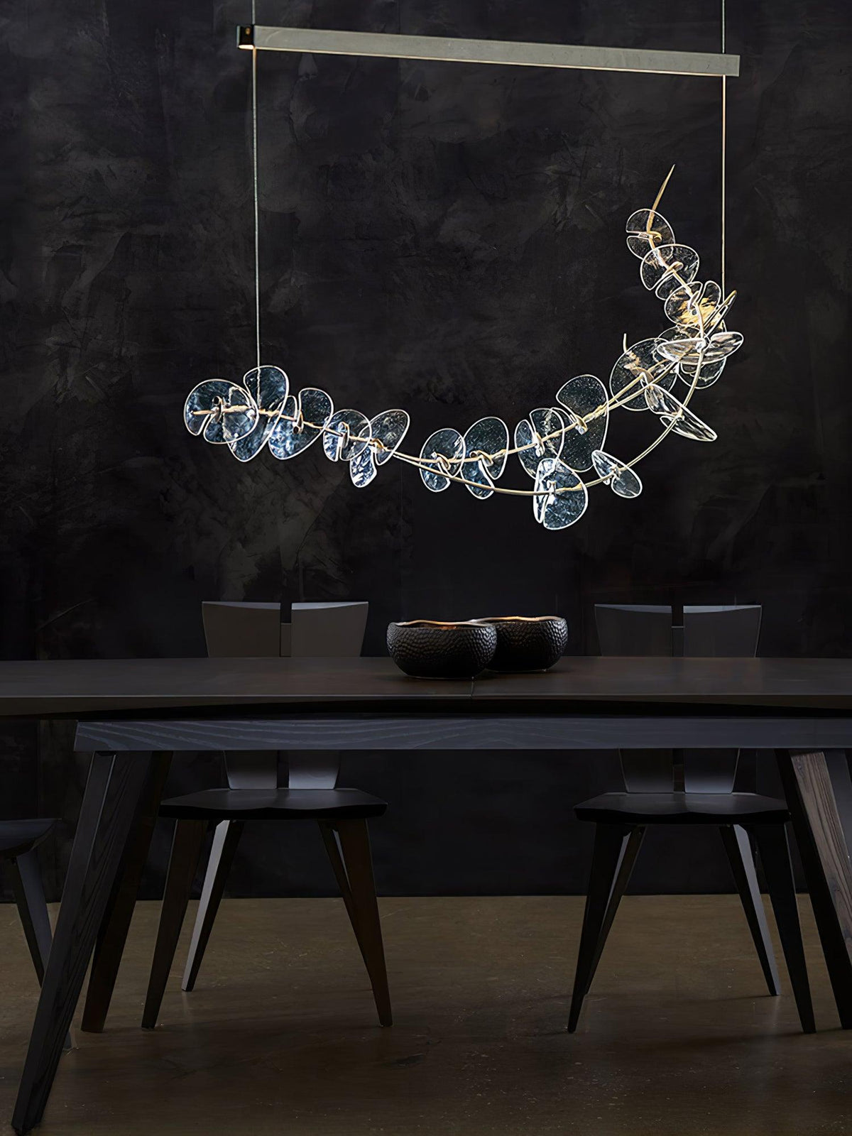 Josiah Moderne hanglamp van chrome en acryl