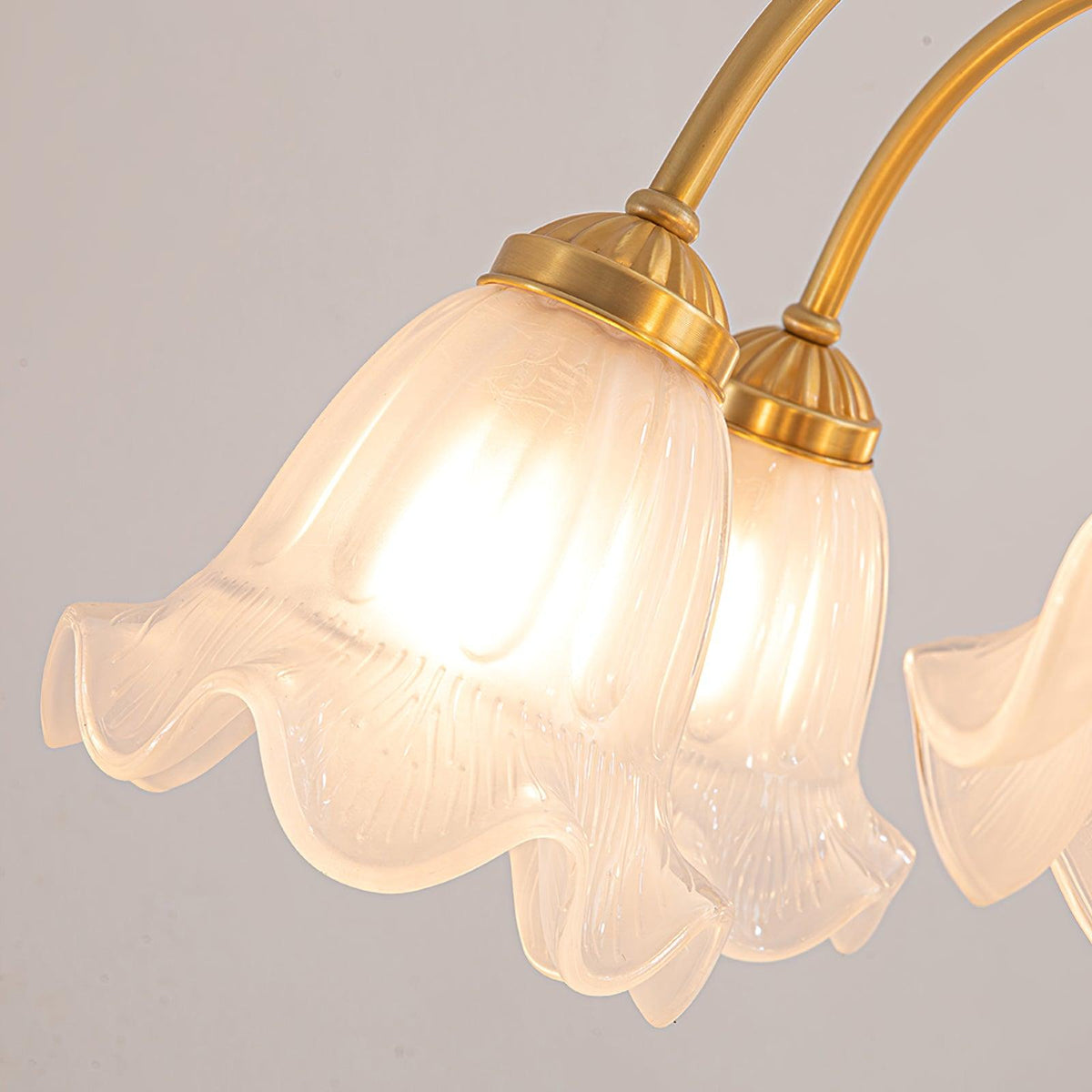 Dirixel Kroonluchter van goud en glas