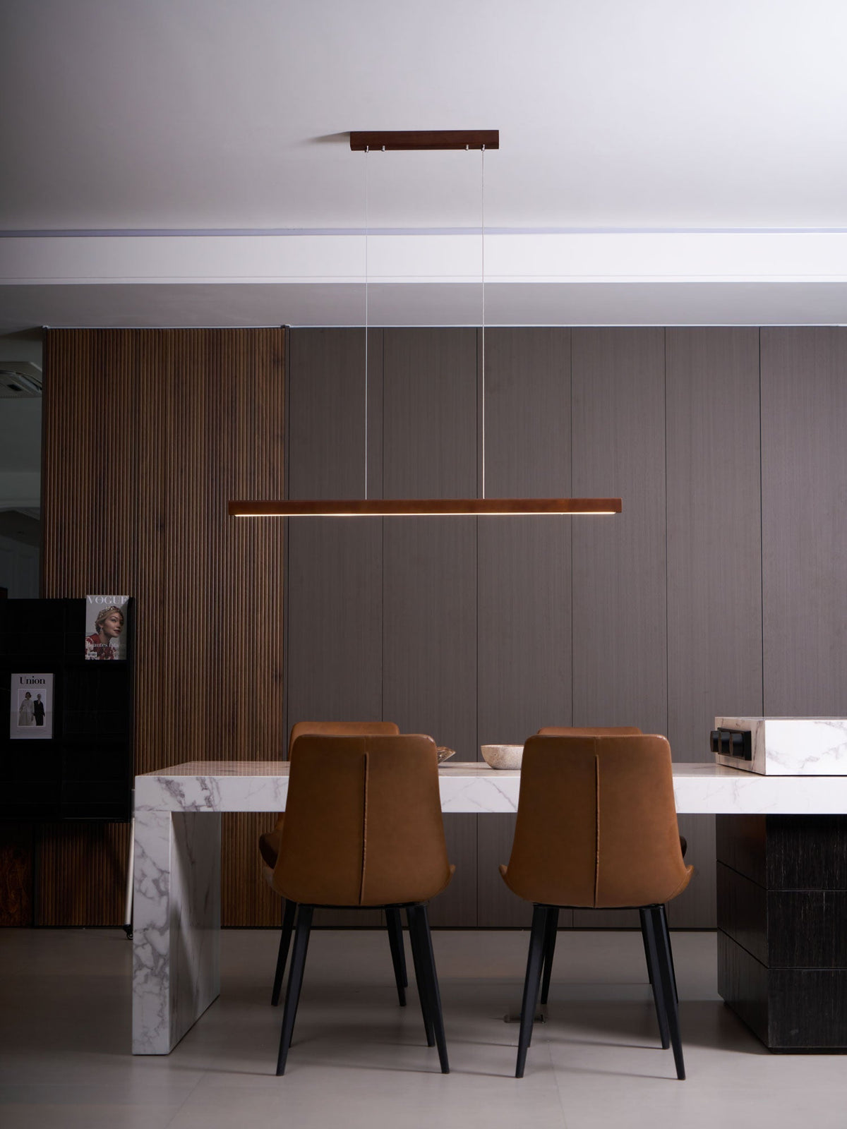 Aro Lineaire hanglamp van hout