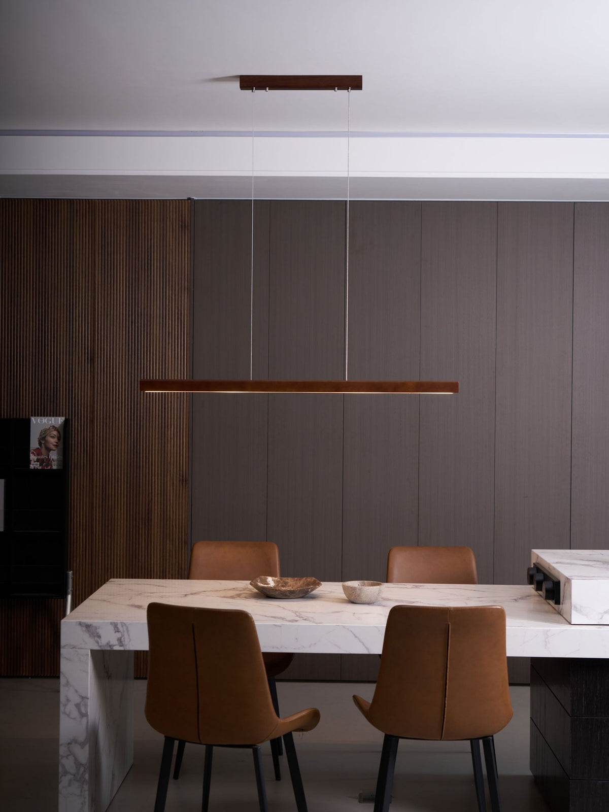 Aro Lineaire hanglamp van hout