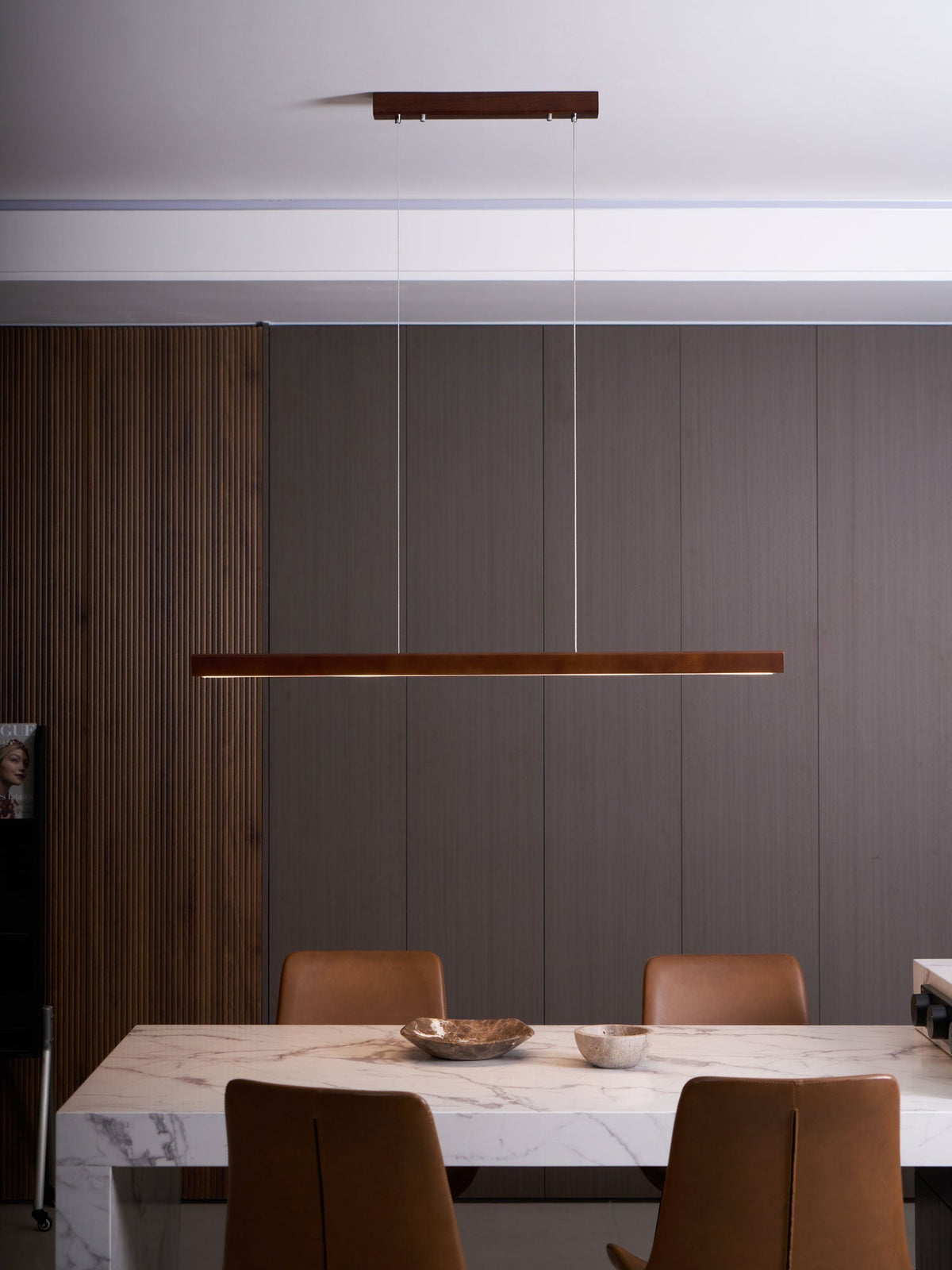 Aro Lineaire hanglamp van hout