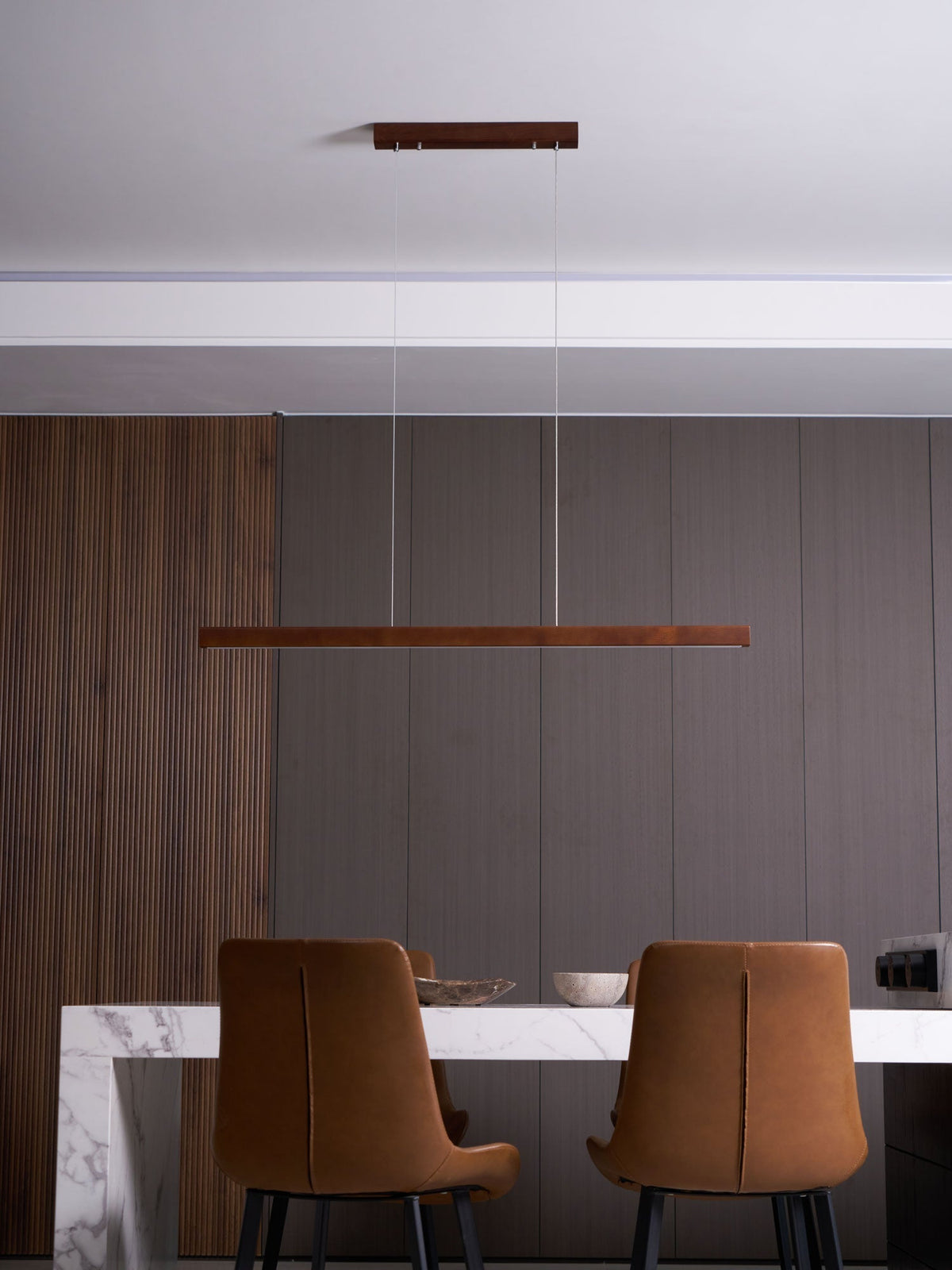 Aro Lineaire hanglamp van hout