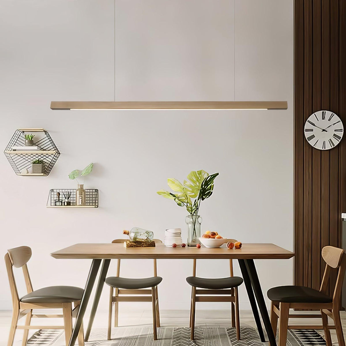 Aro Lineaire hanglamp van hout