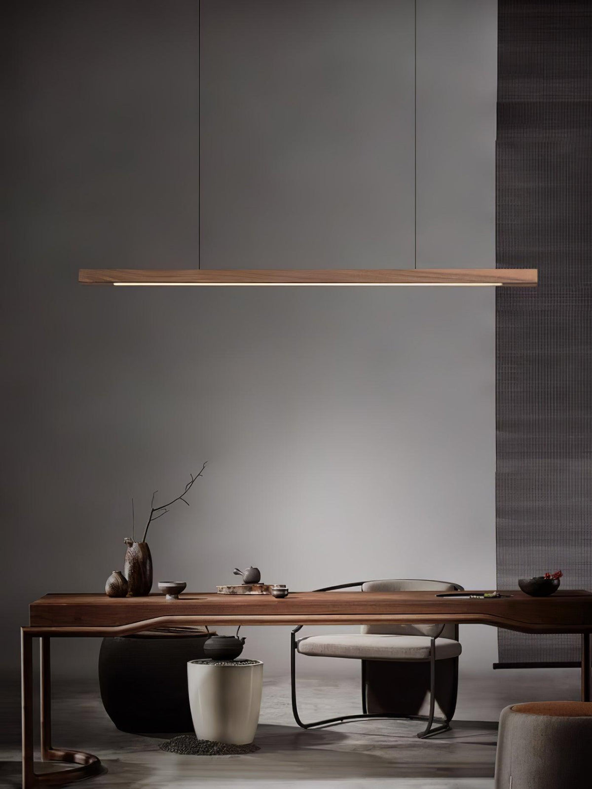 Aro Lineaire hanglamp van hout