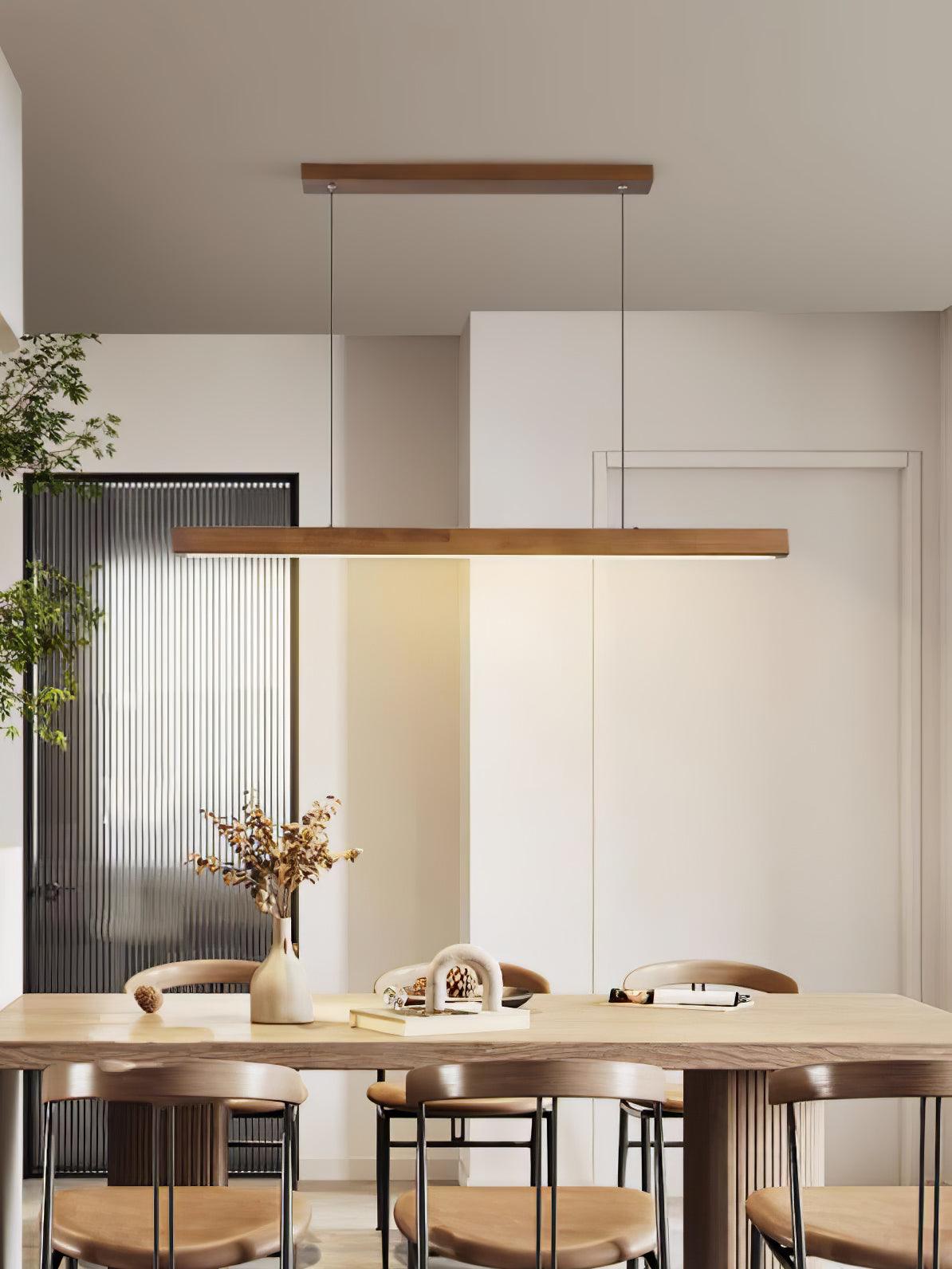 Aro Lineaire hanglamp van hout
