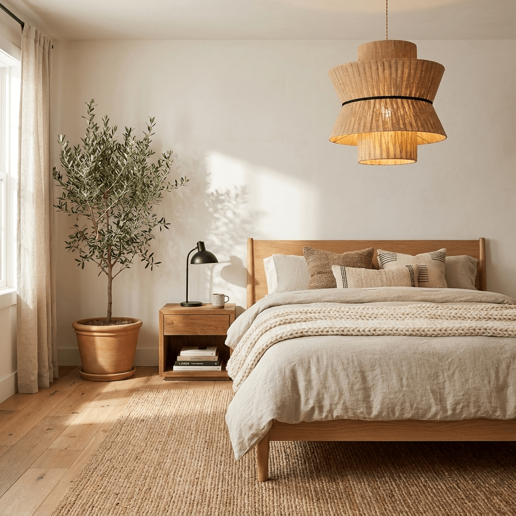Raffia hanglamp