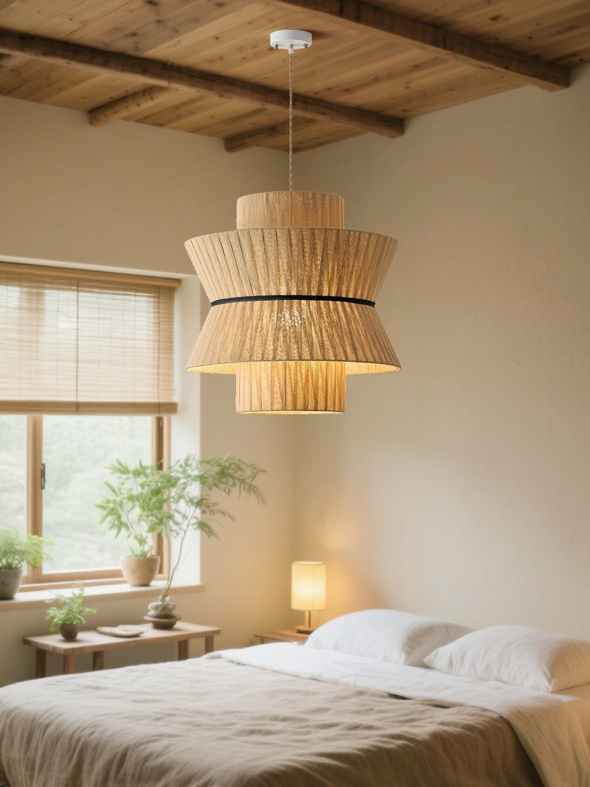 Raffia hanglamp