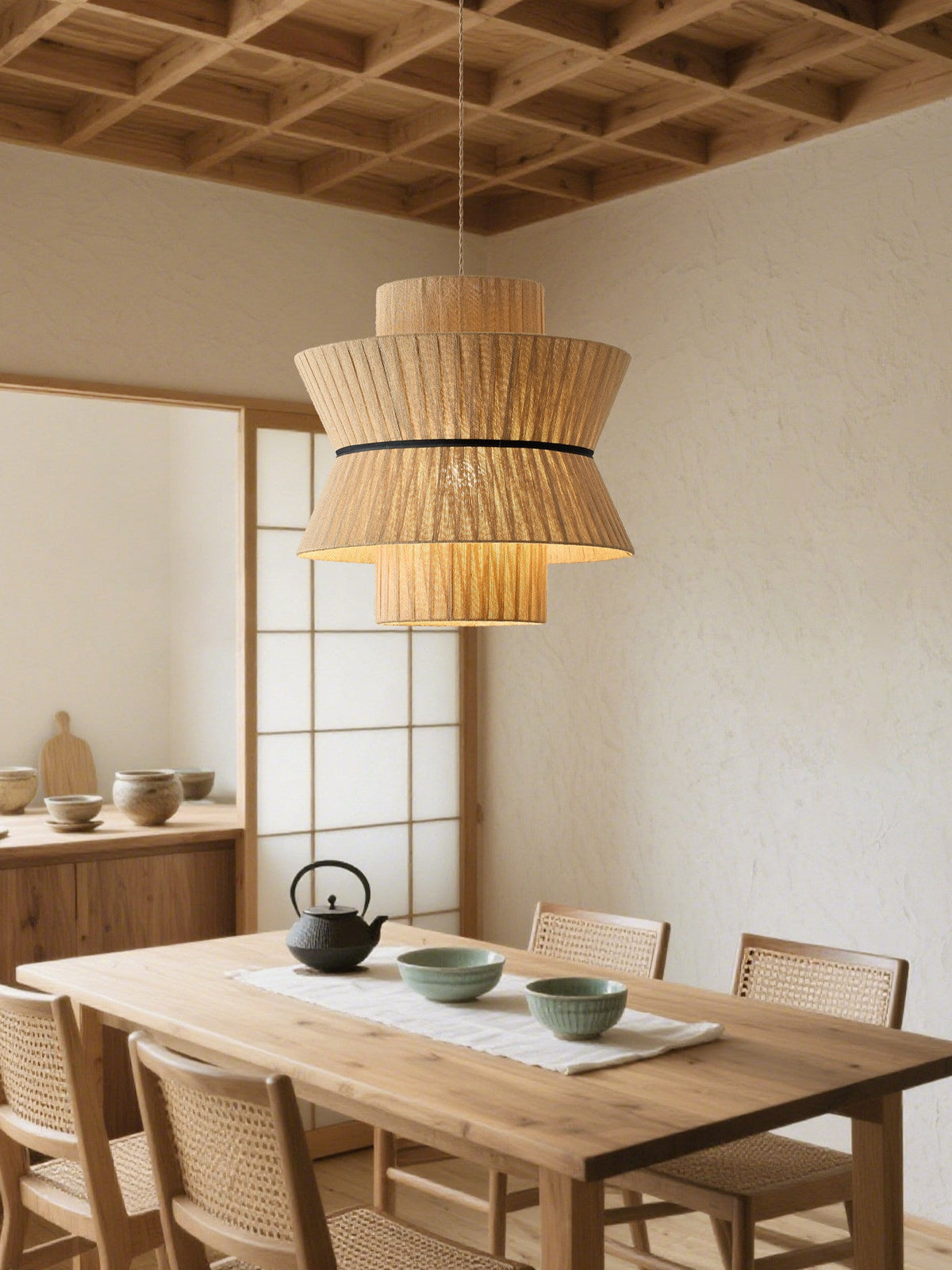 Raffia hanglamp
