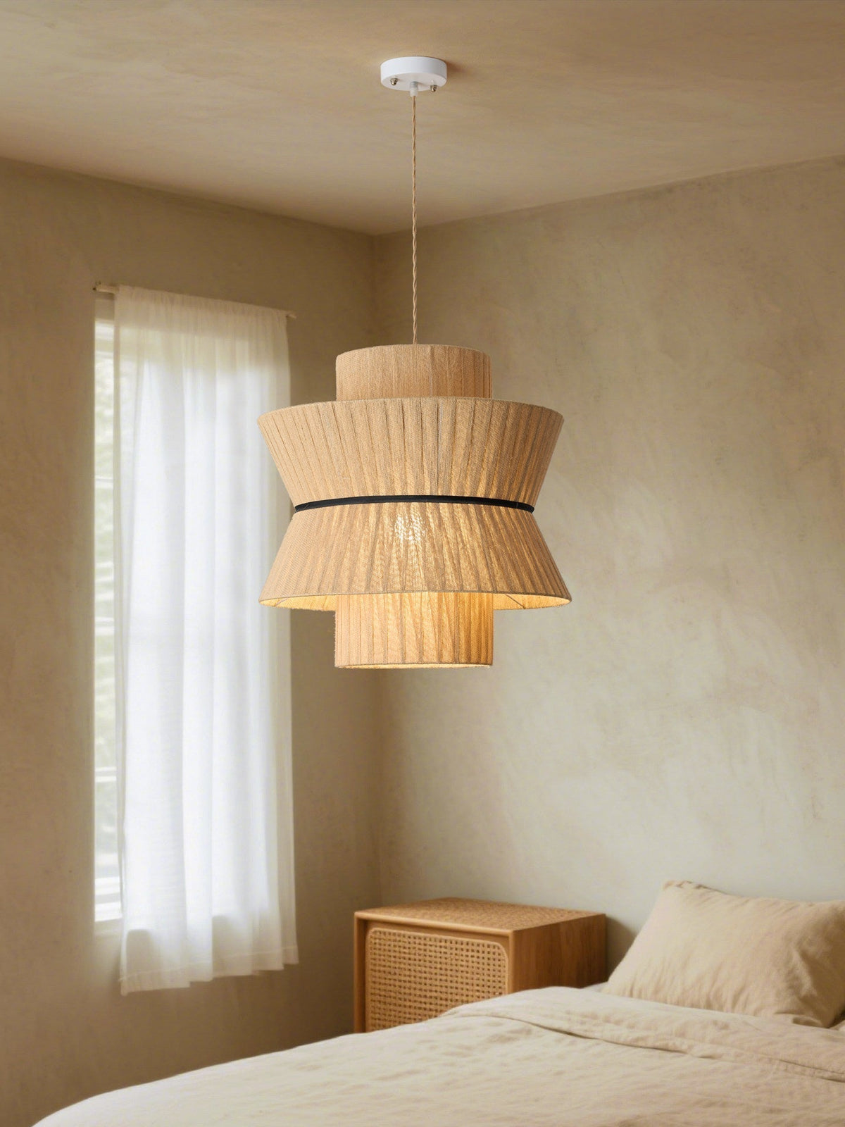 Raffia hanglamp