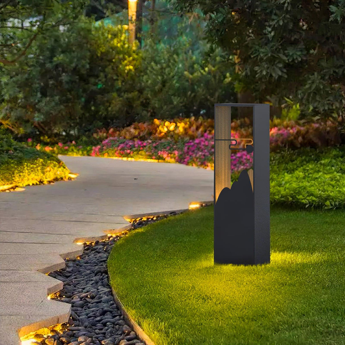Zen Rustieke buitenhanglamp van acryl