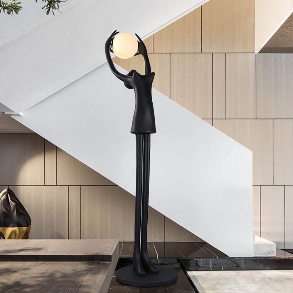 Lynorel vloerlamp zwart