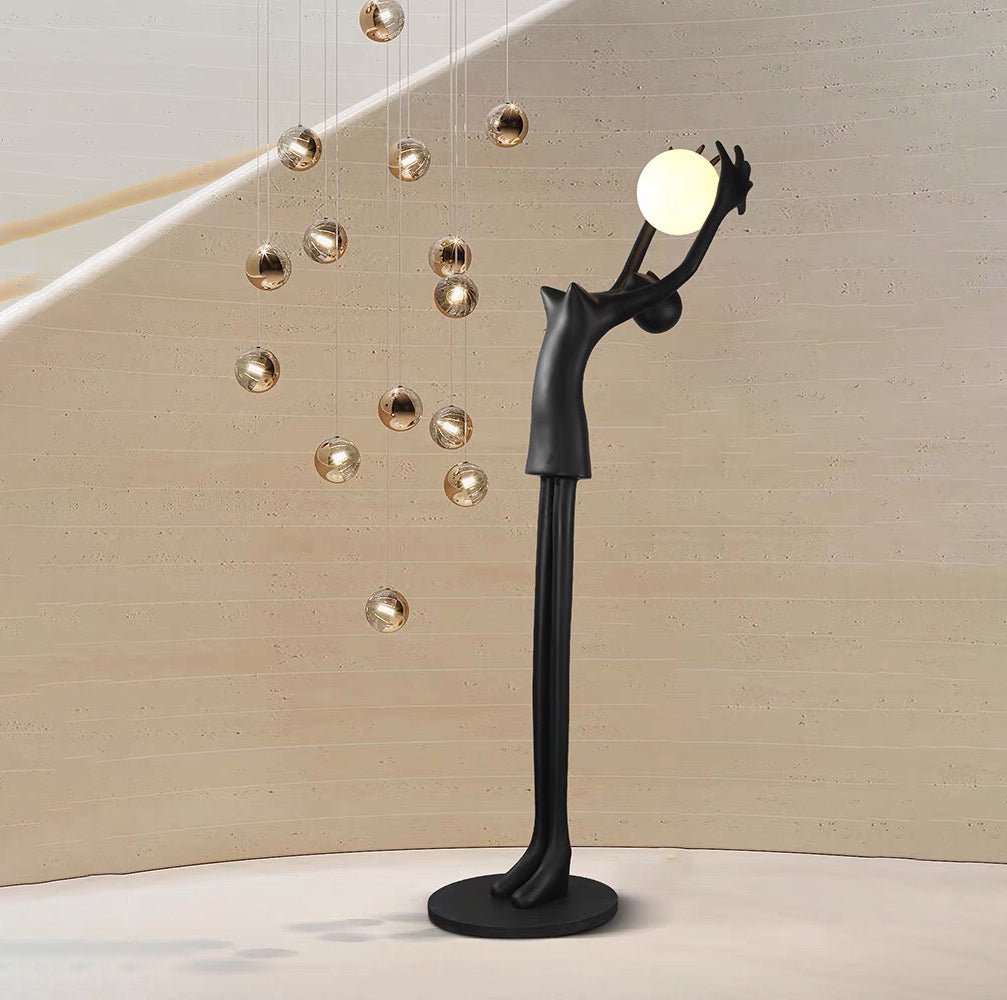 Lynorel vloerlamp zwart