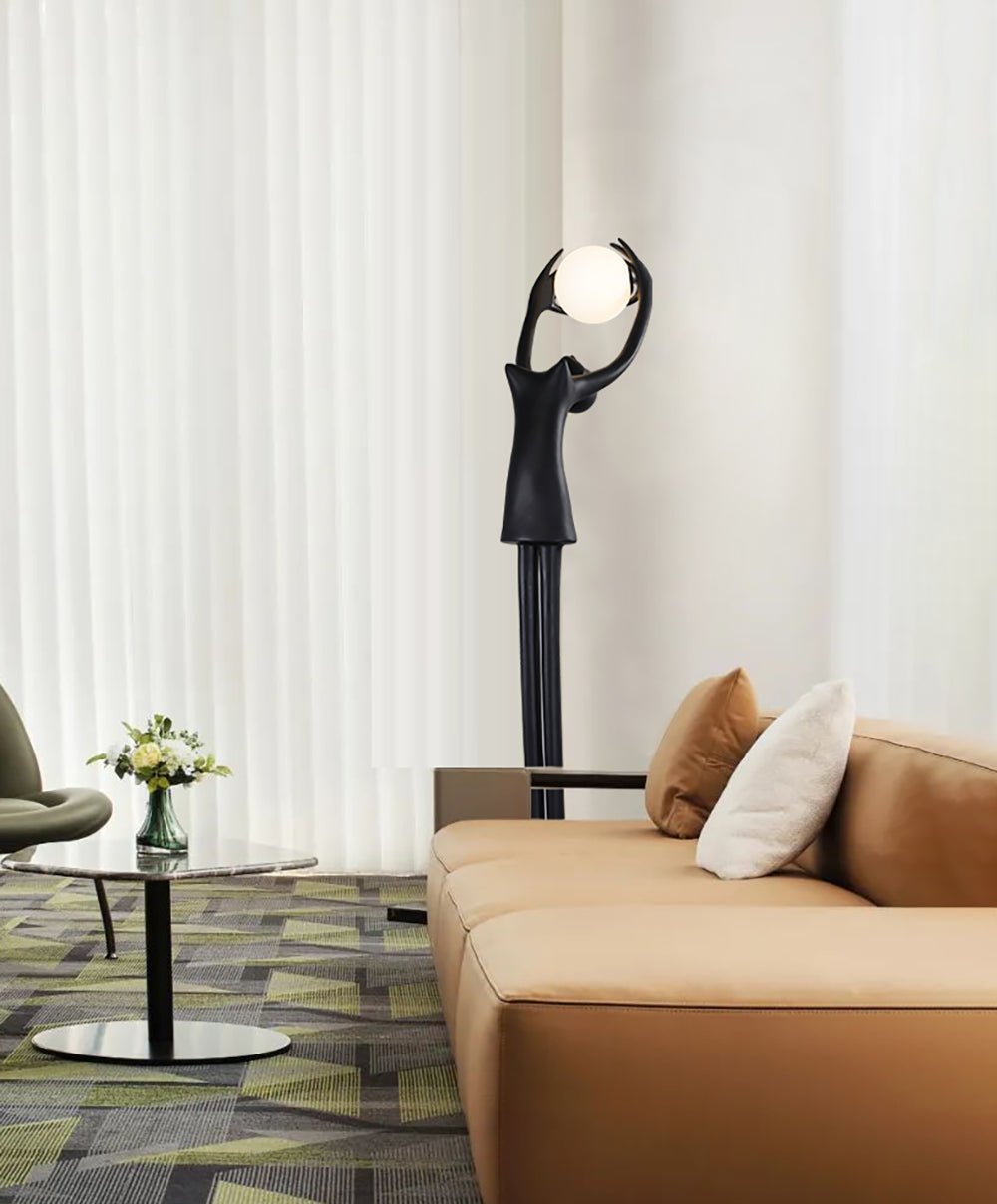 Lynorel vloerlamp zwart
