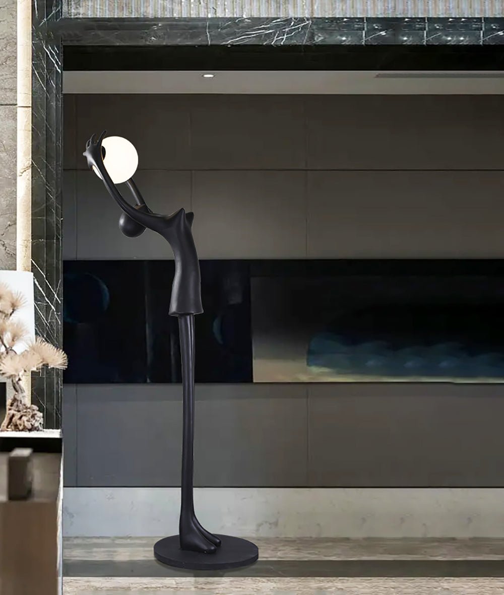 Lynorel vloerlamp zwart