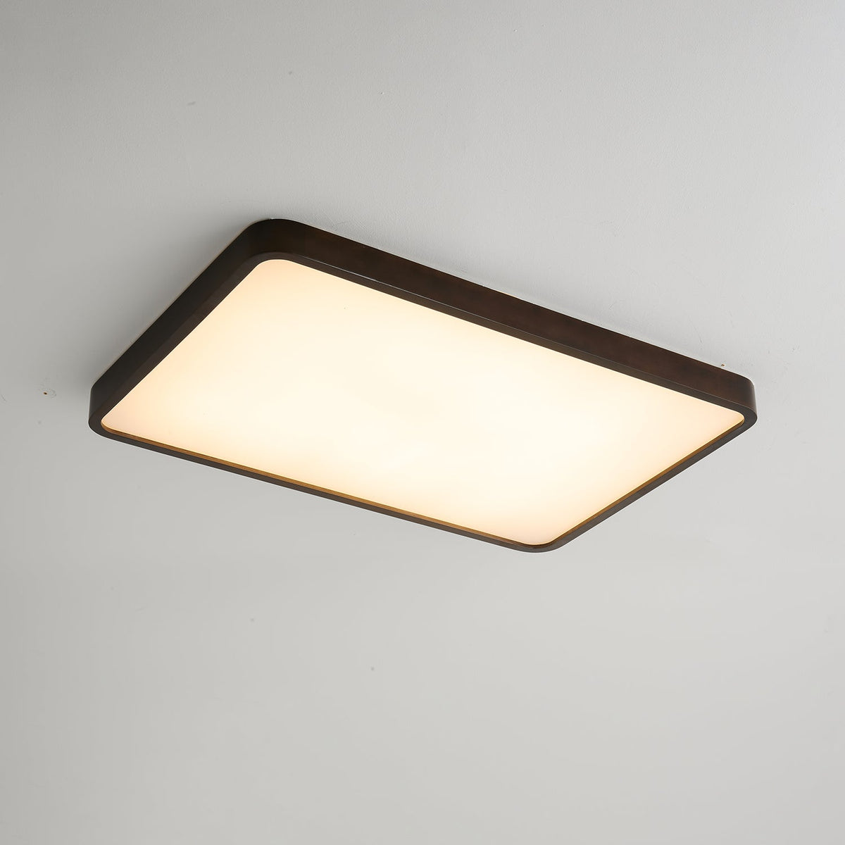 Rinirel Moderne Minimalistische Rechthoekige Houten Plafondlamp