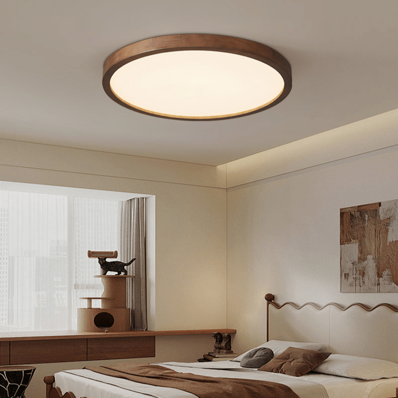 Rinirel Moderne Minimalistische Rechthoekige Houten Plafondlamp