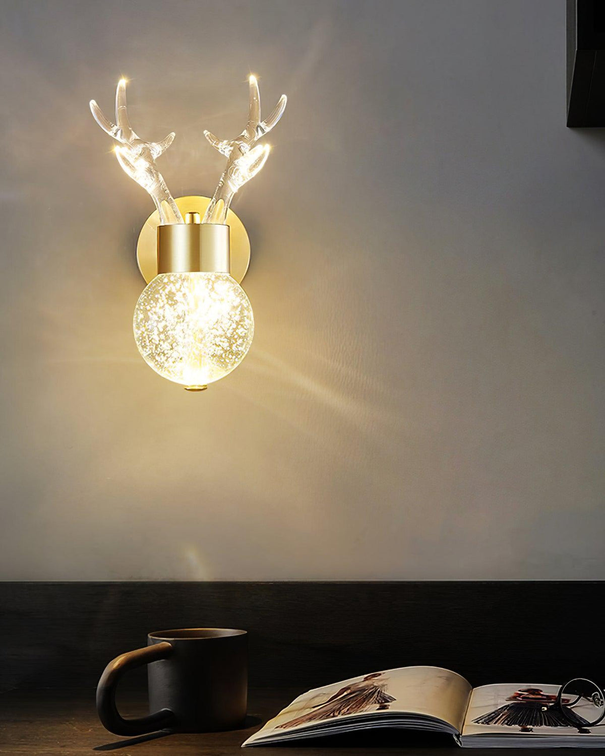 Cexi Postmodern Luxe Herten Kristal wandlamp