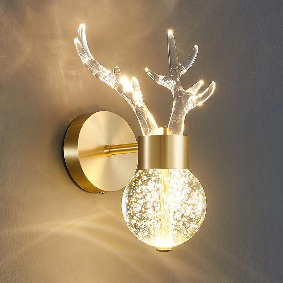 Cexi Postmodern Luxe Herten Kristal wandlamp