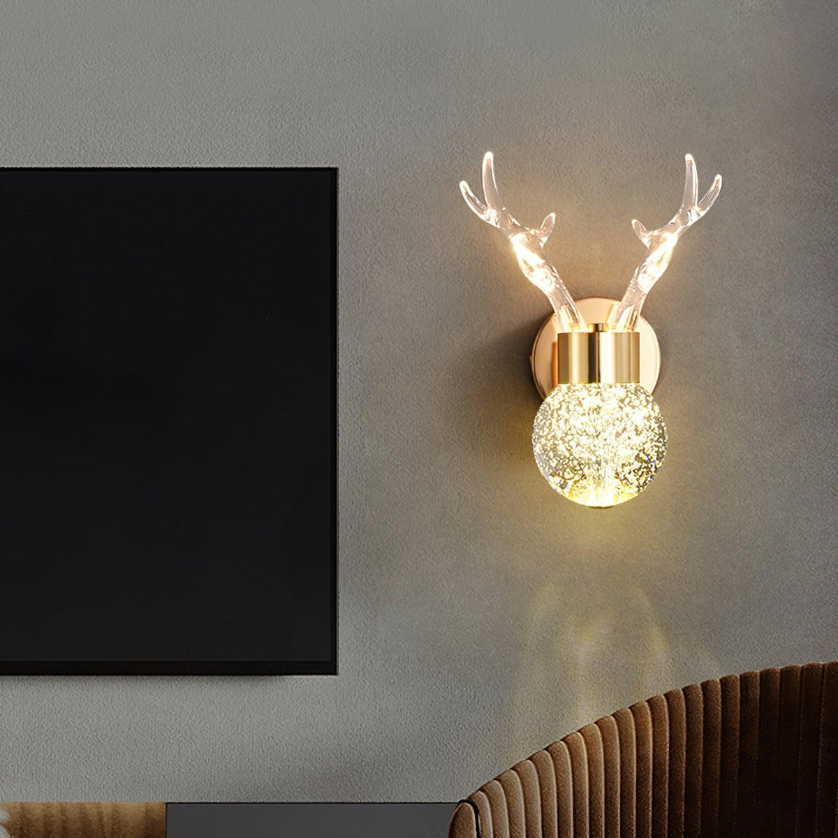 Cexi Postmodern Luxe Herten Kristal wandlamp