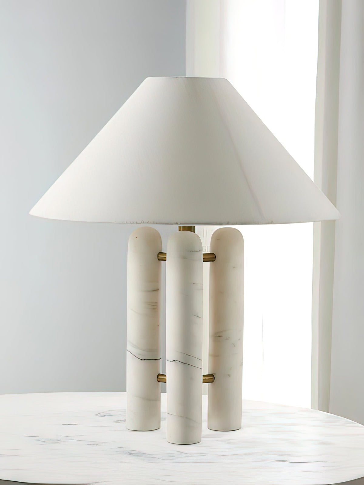 Trio marmeren moderne tafellamp