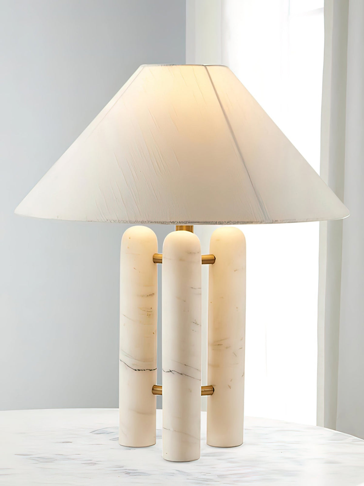Trio marmeren moderne tafellamp
