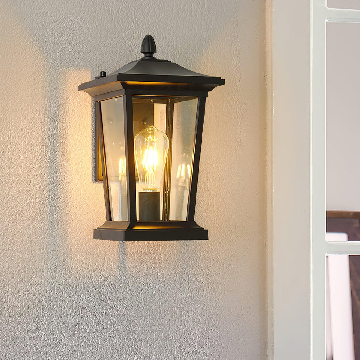 Edwin Birdcage elegantie glas buitenwandlamp