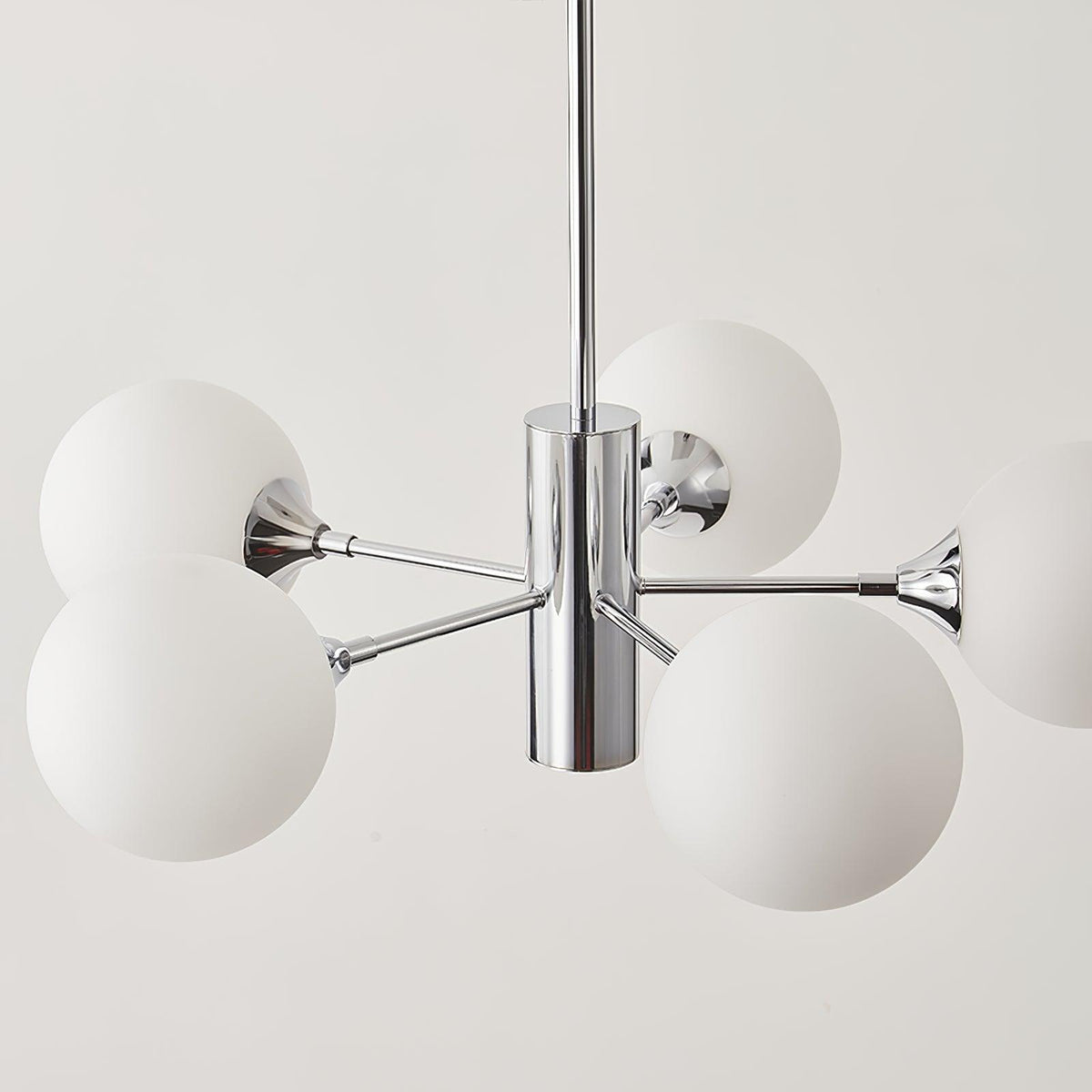 Eirivaria Kroonluchter chroom glas bollen