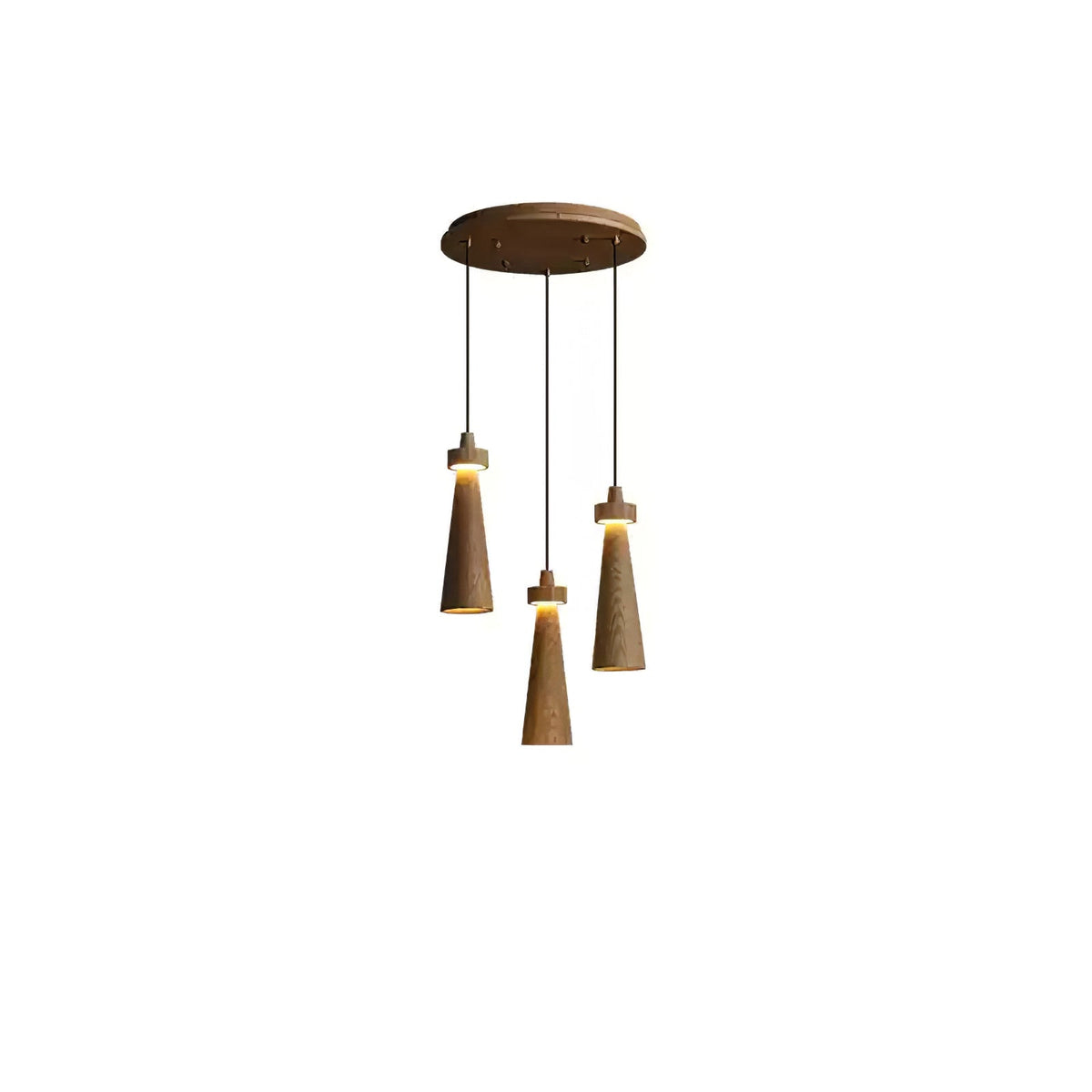 Tesno Minimalistische hanglamp van walnoothout