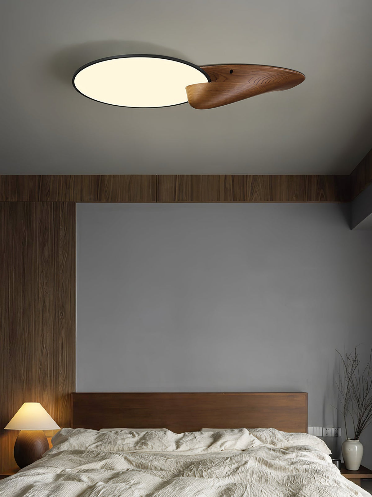 Zovenel Premium elegantie Peak plafondlamp van hout