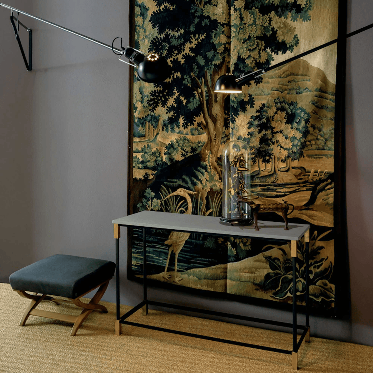 Vellaro lange schuifarm wandlamp