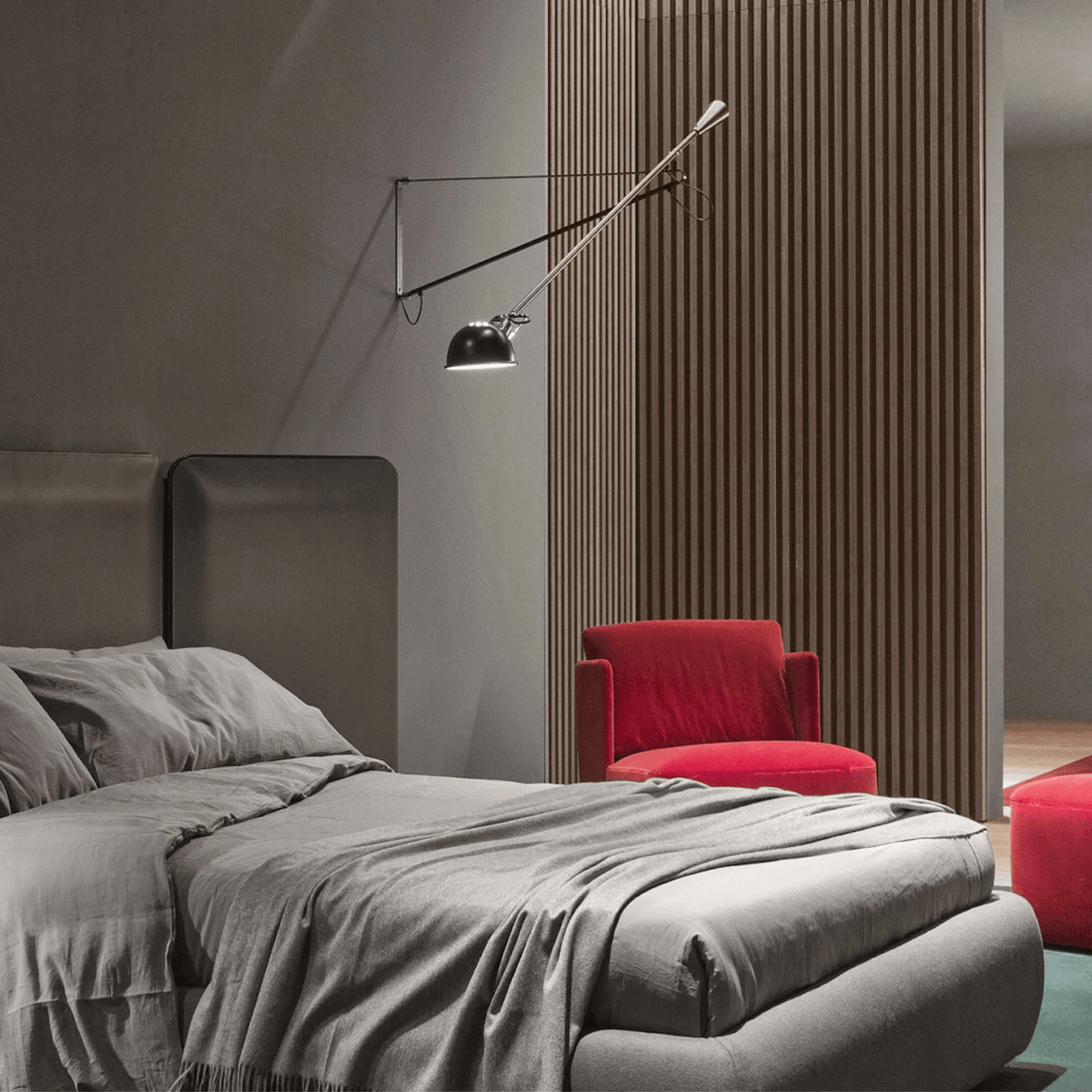 Vellaro lange schuifarm wandlamp