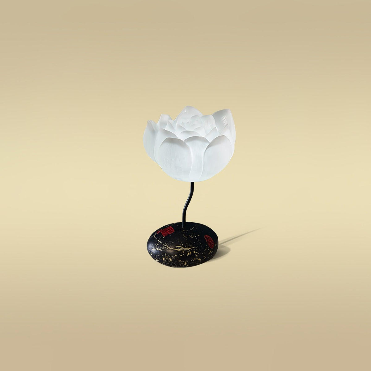 Arixen elegante vloerlamp met lotusbloemmotief