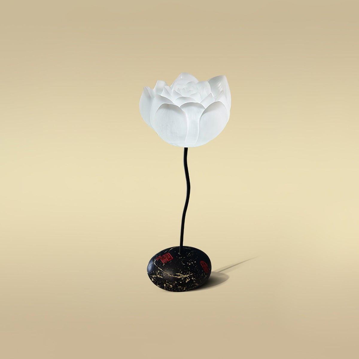 Arixen elegante vloerlamp met lotusbloemmotief