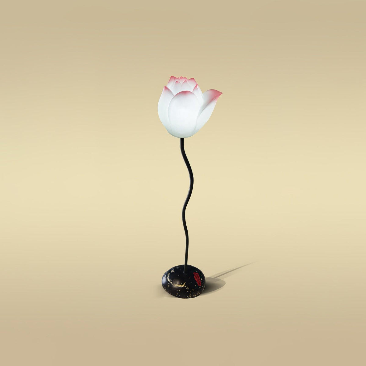 Arixen elegante vloerlamp met lotusbloemmotief