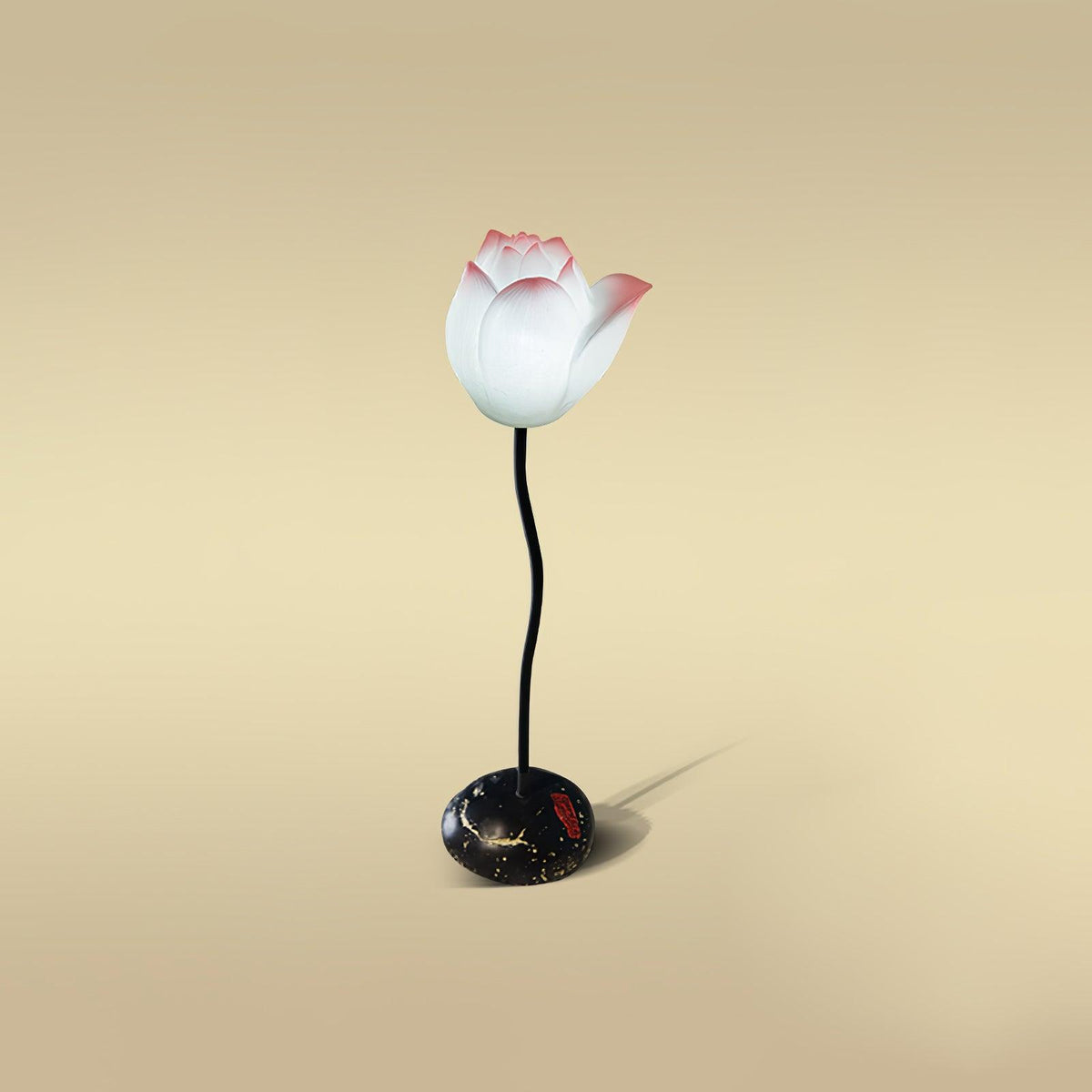 Arixen elegante vloerlamp met lotusbloemmotief