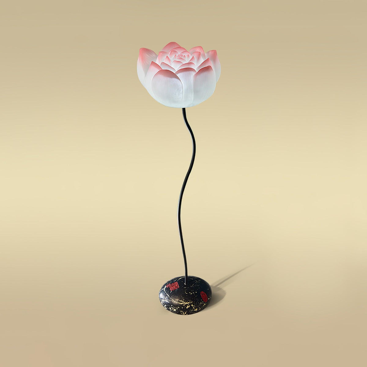 Arixen elegante vloerlamp met lotusbloemmotief