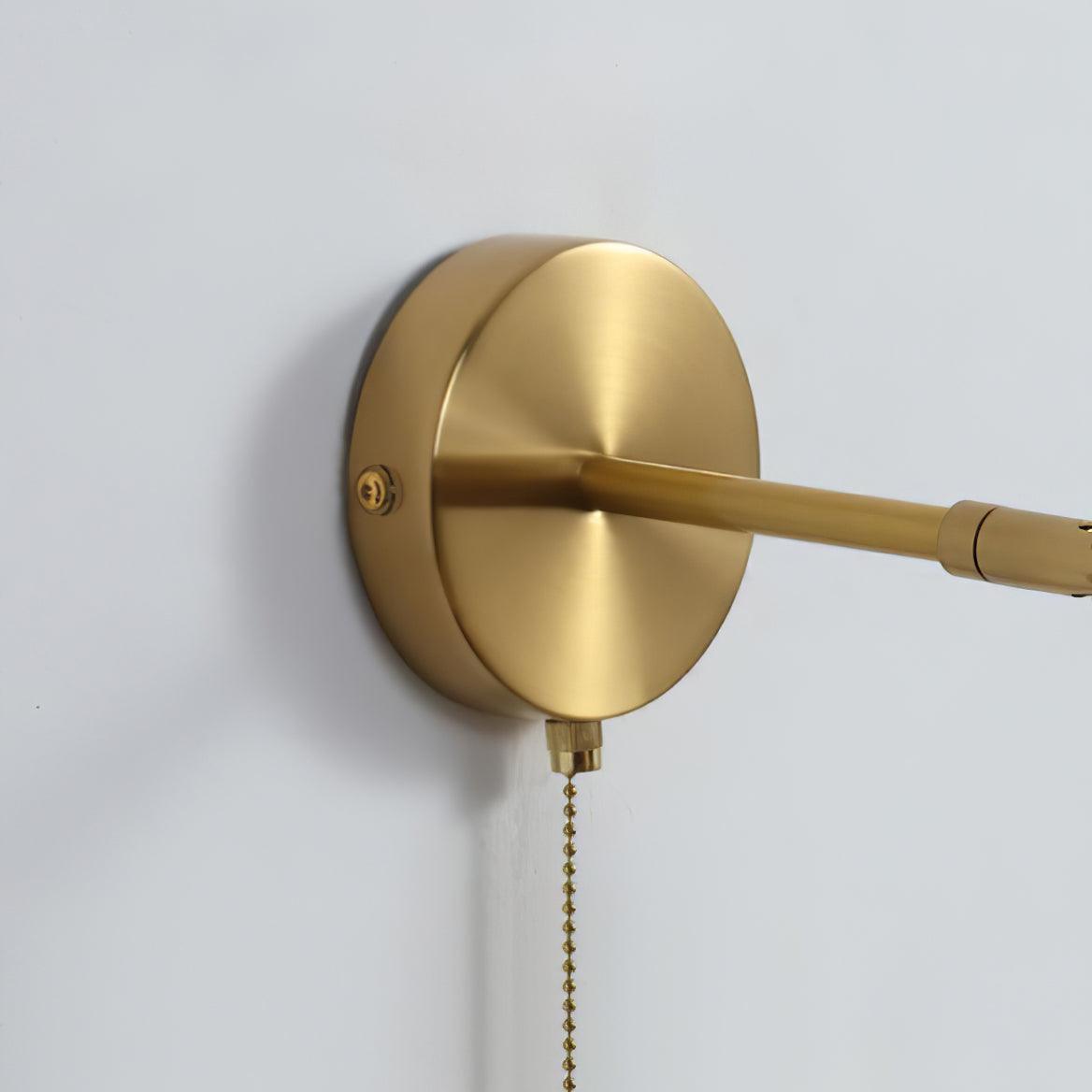 Lotus draaibare glazen wandlamp in Noordse kunststijl