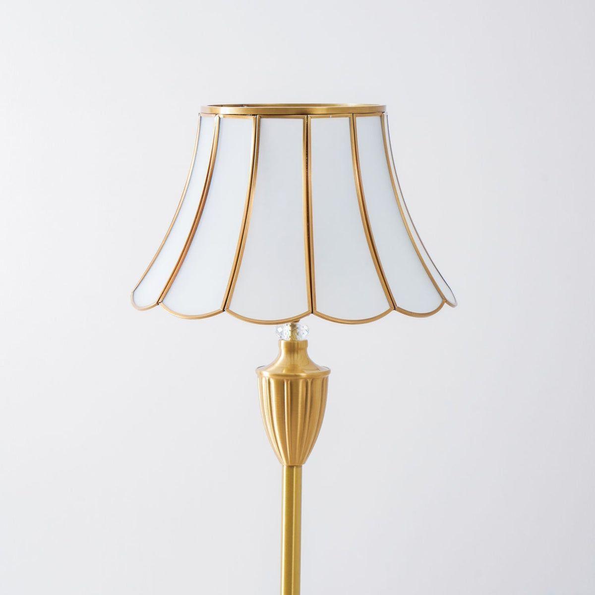 Caselette messing vloerlamp