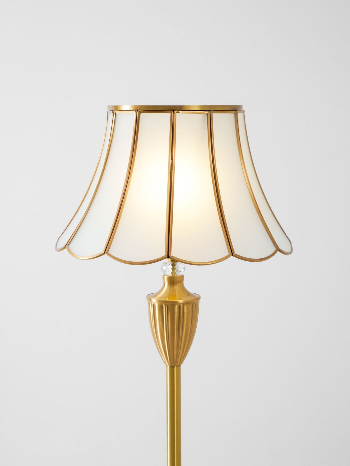 Caselette messing vloerlamp