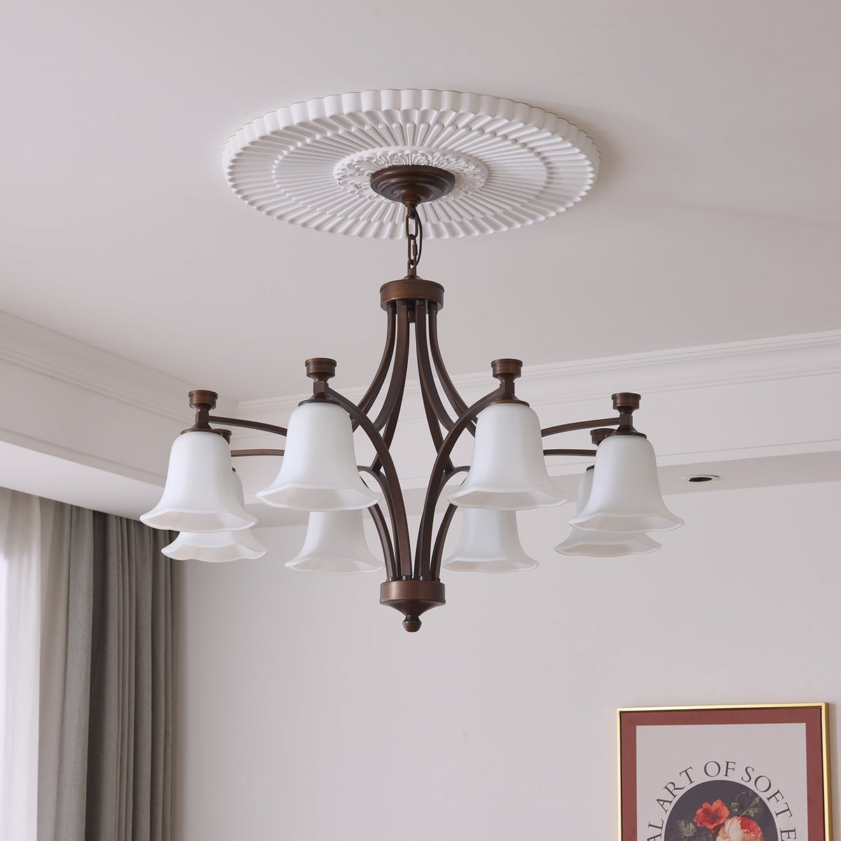 Viloros Traditionele Premium Kroonluchter met Glazen Bellen