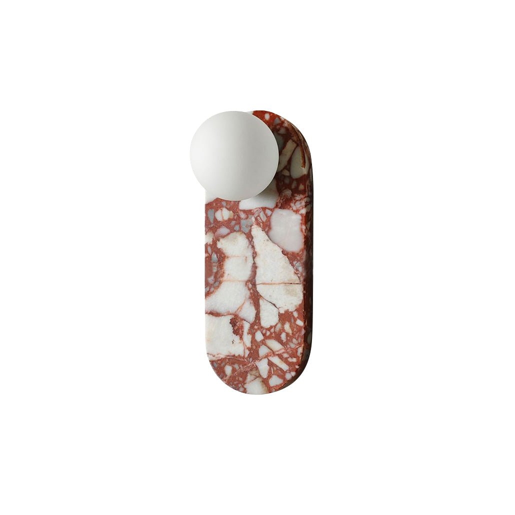 Sysolion Moderne minimalistische wandlamp van glas en marmer