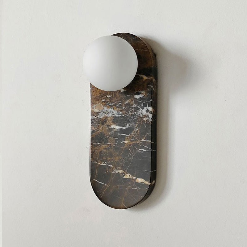 Sysolion Moderne minimalistische wandlamp van glas en marmer