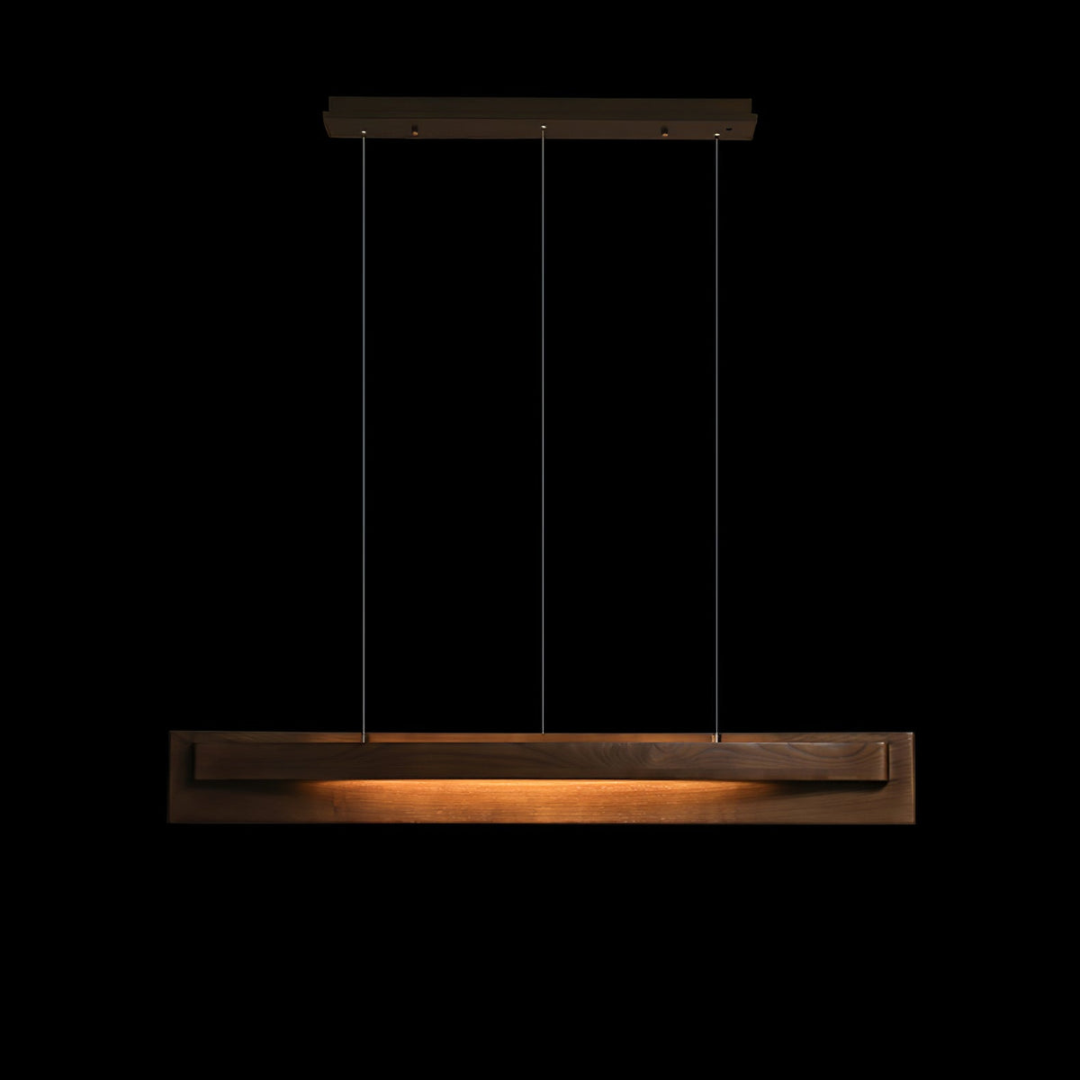 Zaraeyra Minimalistische hanglamp van walnoothout