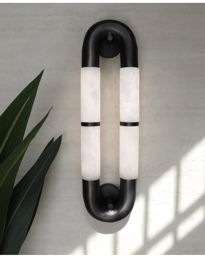 Gloxa Arc Twin albasten wandlamp