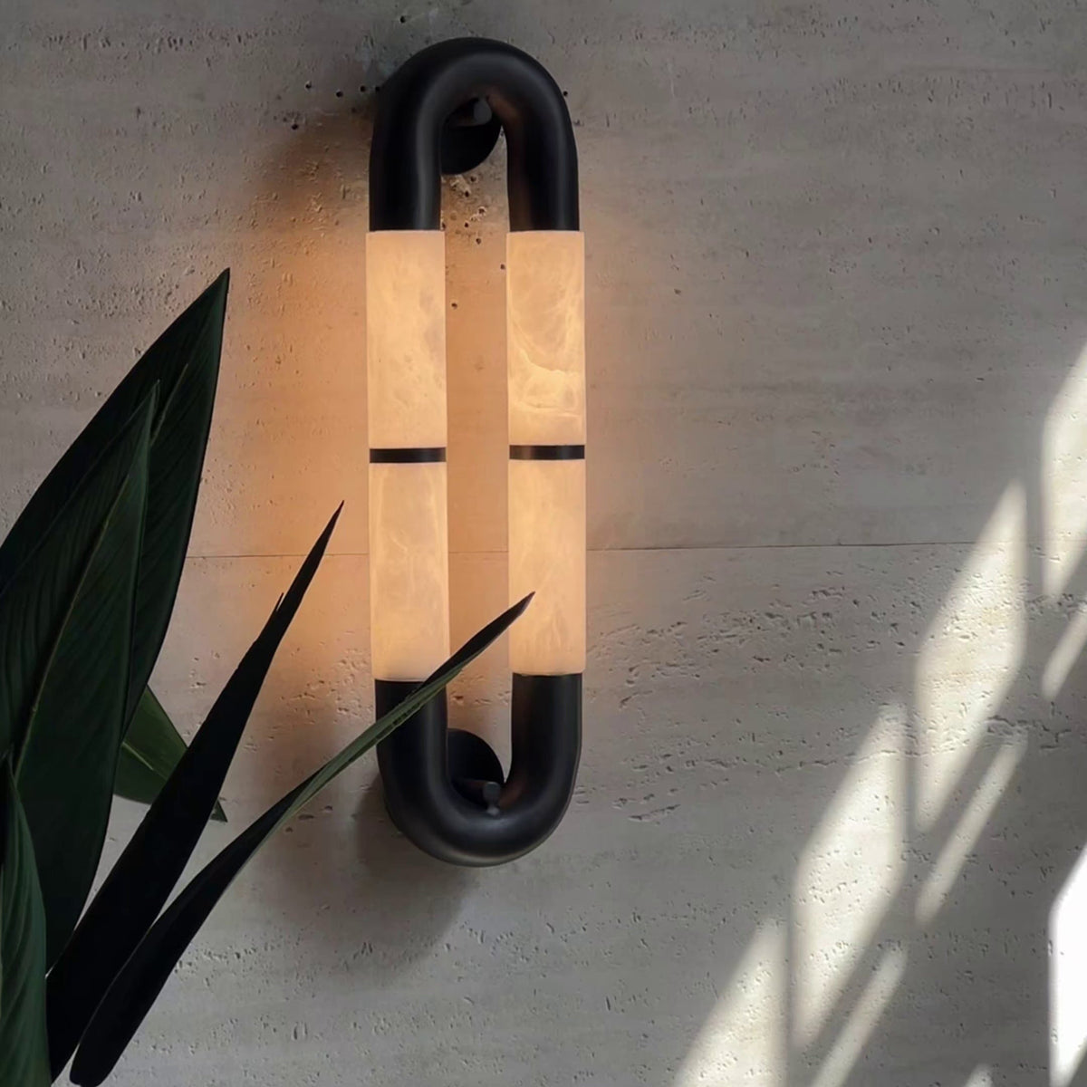 Gloxa Arc Twin albasten wandlamp