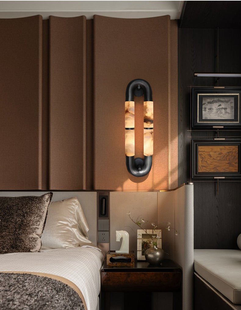 Gloxa Arc Twin albasten wandlamp