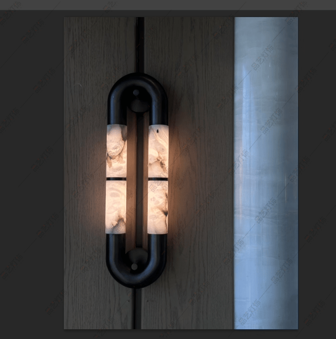 Gloxa Arc Twin albasten wandlamp