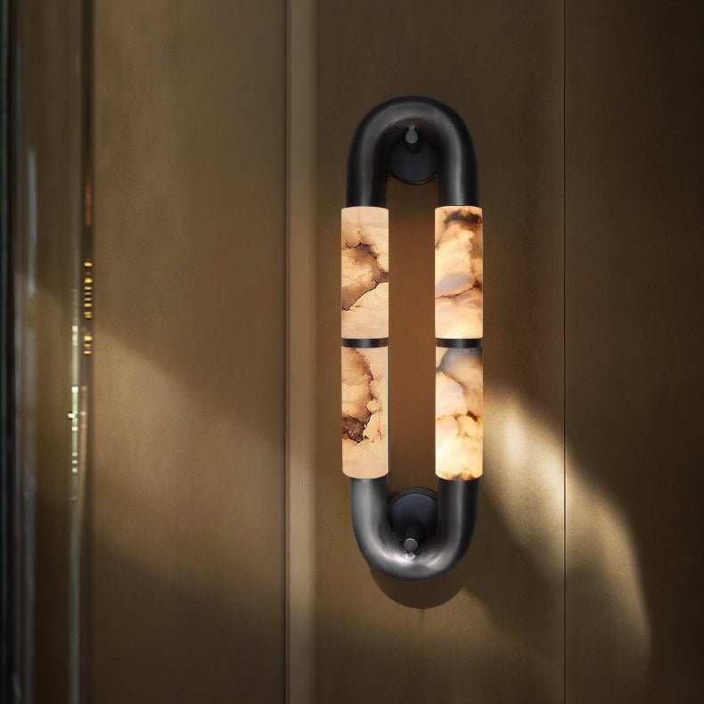 Gloxa Arc Twin albasten wandlamp