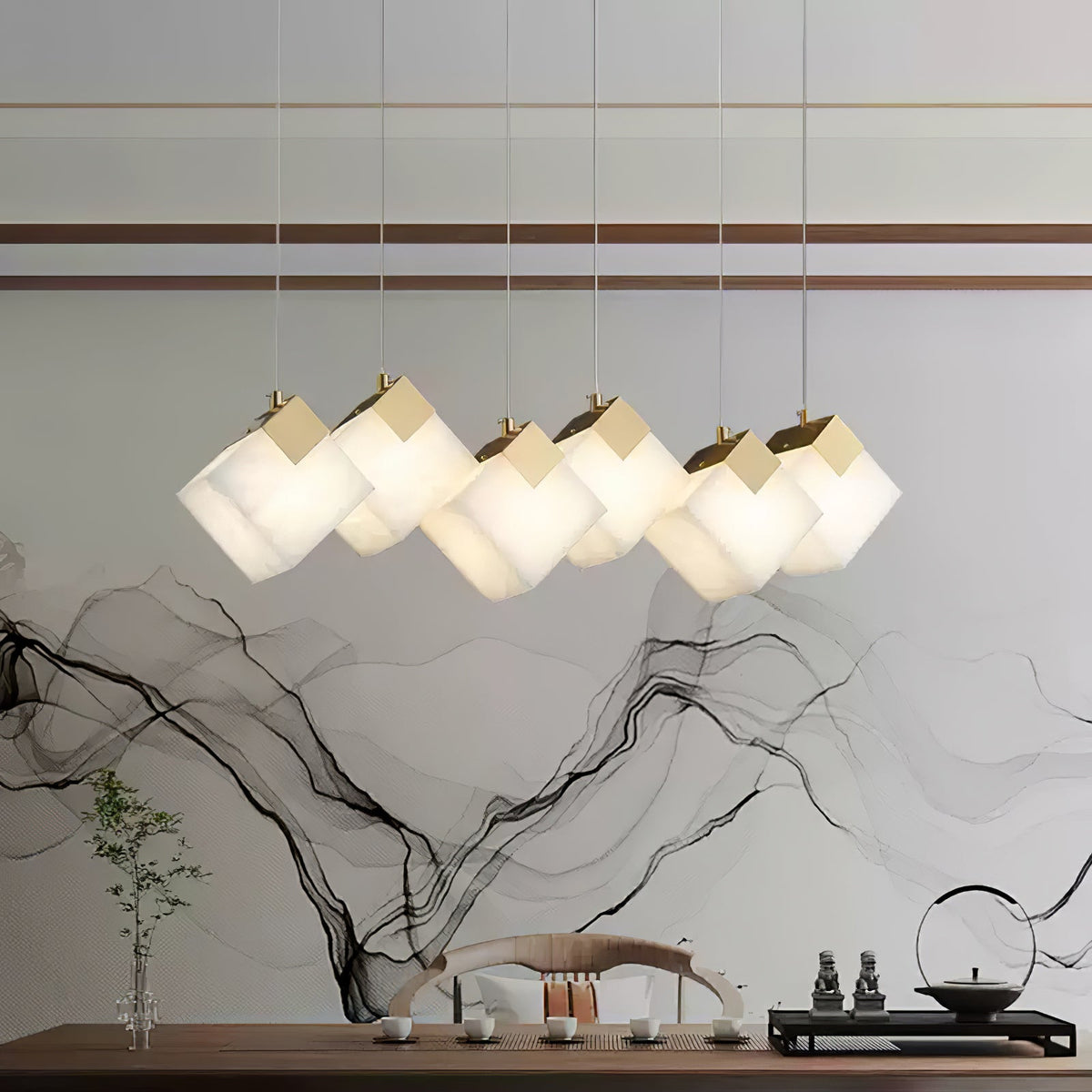 Vevariel Linear albasten hanglamp