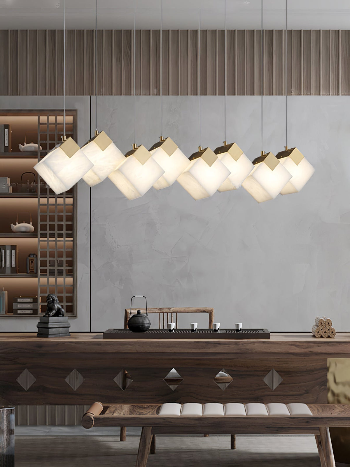 Vevariel Linear albasten hanglamp